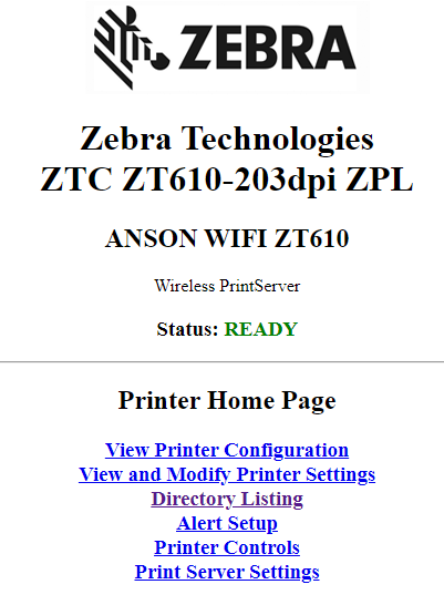 zebra printer commands